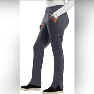 Healing Hands Large Purple Label Tyra Yoga Scrub Pant Pewter